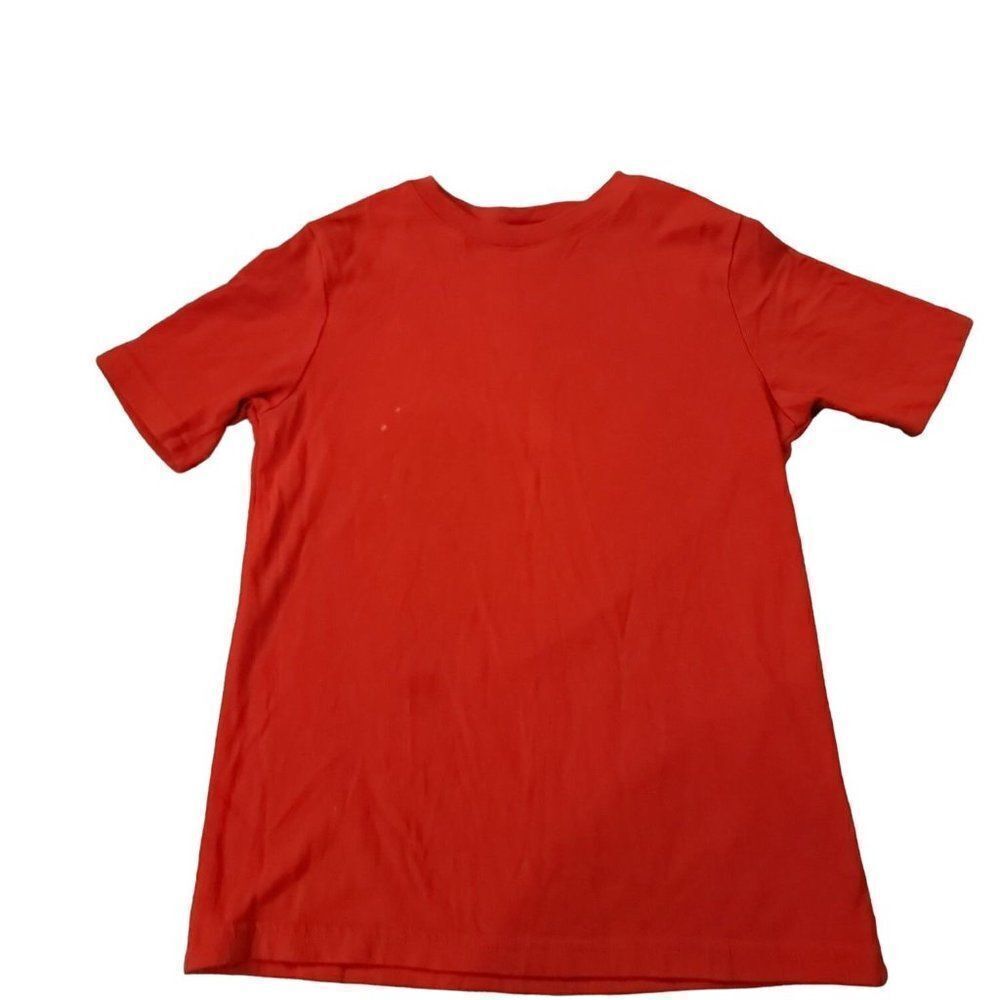 Wonder Nation Unisex Kids Red Crew Neck Short Sleeve Pullover T Shirt Size 6/7